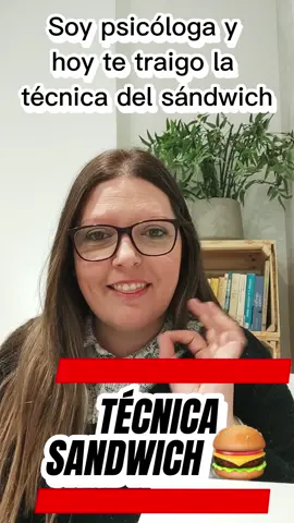 Técnica del sandwich 🍔 #asertividad #comunicacion #limites #autoestima #psicologia #aprendentiktok
