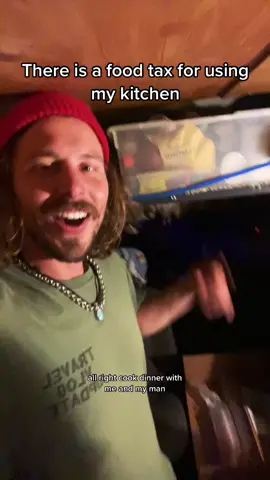 Dinner with me in my van at a campout #vanlife #vanlifemeal #single #solotraveler #dinnerwithme #granola #granolatok #adventure #camping #campfire #friwnds 