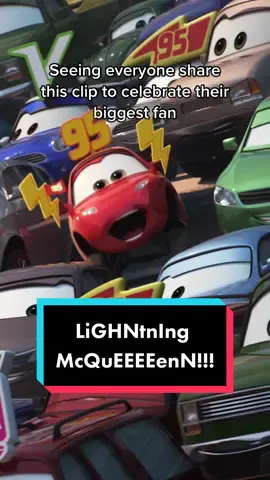 This trend. 🥹 Cruise on over to @disneyplus to stream Cars 3! #biggestfan #lightningmcqueen #fyp 