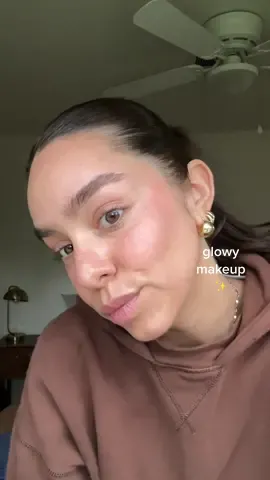 little glowy makeup look with all cream products 😍🫶🏽💄 #grwm #makeuptutorial #makeup #fyp #trending 