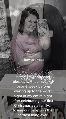 I was 12 weeks and 2 days pregnant with our baby, here i am happy and blessed and smiling exactly one week before waking up to the worst night in my entire life. I wasnt prepared for the mental physical toll it would take on me or how i would heal from it. Christmas is supposed to be an amazing day, its a day i dread because i went to bed thst night and woke up feeling lost, empty, broken, confused. One year lady on thst exact day we were blessed with a beautiful babygirl.  #CapCut #blessed #broken #miscarriage #miscarriageawareness #12weeks #imokay #MentalHealth #ppd #depression #healing #fyp