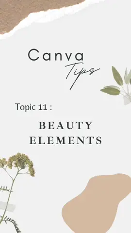 Macam macam element lak ada 🙊 beauty pun adaaa! senang nak buat content kan 🥰 #canva #edit #template #elements 