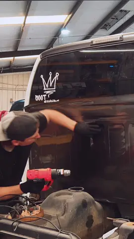 Getting closer to finishing the wrap on my Cummins! With @ravoonycarwrap #cumminss #trucks #dieseltrucks #dodge #wrappingcars 