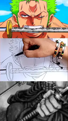 How to draw zoro from [ One piece ] step-y-step #onepiece 