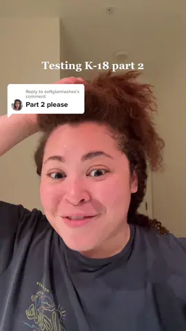 Replying to @softglamlashes @k18hair ate once again #k18results #k18partner #k18curlyhair #curlyhair #curlydamagedhair #heatdamagecurls #hairdisaster 
