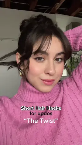 My fave short hair updo hacks🫶🏼 #shorthairstyles #shorthairhacks #updo #messybun 
