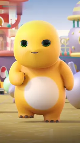 yellow cute dino dance part 1  #cutedino #yellowdino 