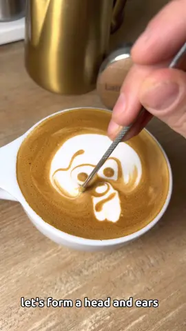 Latte art Ape 🙈 #latteartcity #ape #shorts