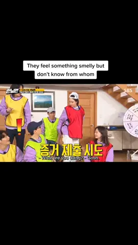 The culprit is at the end 🤣🤣 #runningman #koreanvarietyshow #yoojaesuk #kimjongkook #hadonghoon #yangsechan #jisukjin #songjihyo #jeonsomin #leekwangsoo #varietyshow #sbs #fyp 