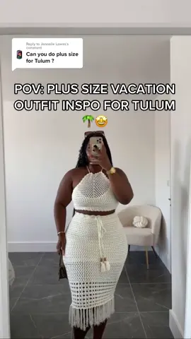 Replying to @Jannelle Lawes looks for my plus size baddies going to Mexico🤩 which one would you wear?🌴 #mexico🇲🇽 #tulum #holidayoutfit#fypシ #