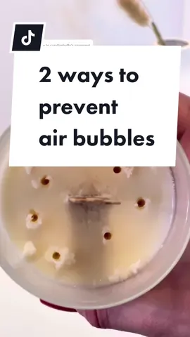 Replying to @candlesbyfla Candle tips: 2 ways to prevent air bubbles after fixing sinkholes #candle #candles #candletok #candlemaking #candlemaker #candlemakingtips #candlebusiness #SmallBusiness #fyp #soycandles #candletips 