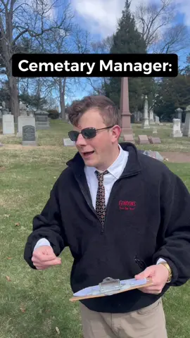 He’s just trying to do his job #funeral #cemetary #grief #deathtok #darkhumour #darkhumor #grave #graveyard #funny #funnyvideos #funnyskits #funnytiktok 