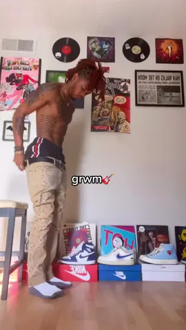 classy meets streetwear 😁🎸🤝🏽 #grwm #fyp #styleinspo #outfitideas  #rockstaroriginal #tats #locstyles 