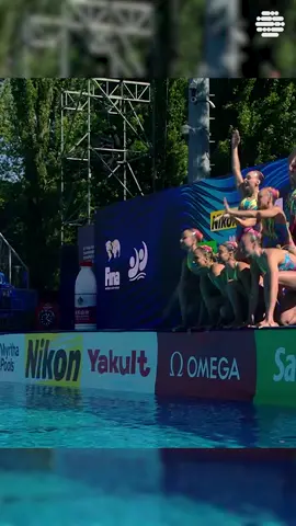 Team Israel 🇮🇱 Technical routine in 2022 ranked 8th at the World Championships and 🥈 2nd at the #ArtisticSwimming Super Finals #champions #worldcup