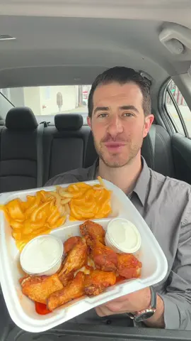 Hot Wings Cafe buffalo wings with creamy ranchy and perfectly melted cheese fries #chickenwings #buffalochicken #hotwings #fyp #foryou #eatingshow #foodreview #foodcritic #mukbang #foodtiktok 