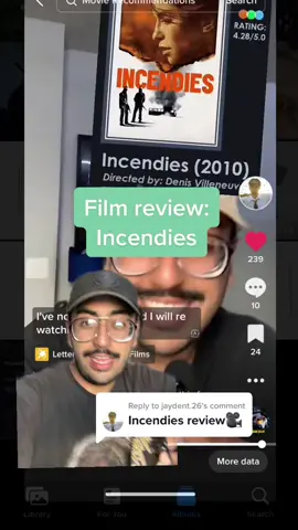 Replying to @jaydent.26 4.5/5⭐️ #letterboxd #incendies #denisvilleneuve #movie #film #filmreview #filmtiktok #filmtok #movietiktok #movietok #moviereview #movierecommendation #movierecommendations #filmrecommendation #review #cinephile #cinephiles #amc #amcstubs #jaydentorres 
