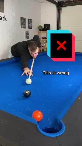 Hit rail , into orange , into pocket ✅ #billiards #wrong #vs #right 