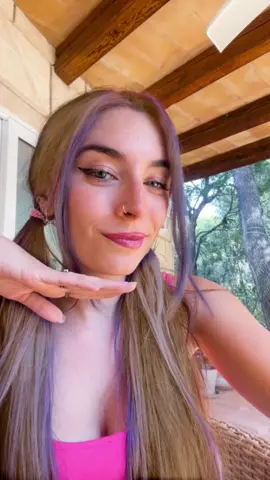 Mechas violetas 💜