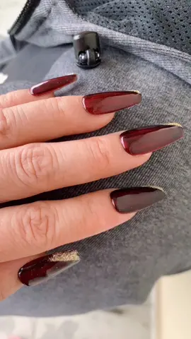 More details for the OX blood red color nails #nails #nailart #nailtutorial #nailtech #diynailsathome #naildesigns #nailedit #nailspolish #nailssalon #rednails 