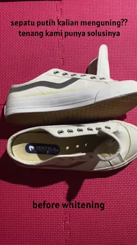 Before after treatment whitening in rebel.shoescare. kalian juga punya sepatu putih yang menguning?? gas langsung hubungi kita man!!  masih bayak promo menarik juga saat ini untuk perawatan sepatu terbaik kalian🙌 #fyp  #fypシ   #shoestreatment  #cucisepatu  #laundrysepatu  #cucisepatumalang  #rawatterussepatumu