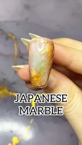 Japanese Marble #japanesemarble #marblenails #nailart #nailgel #fyp 