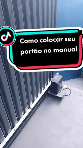 Como colocar o portão no manual quando acaba a energia. #portaoautomatizado #dicas#portaoautomatico  #porta 