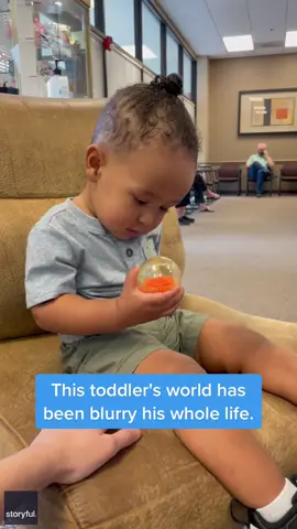 I spy with my little eye— a toddler who can see for the first time! 🤓💕 #goodnews #kidsoftiktok #glassesareamazing #fridayfeeling 