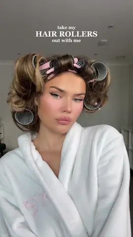 not awful for a first attempt 🙊 #rollers #hairrollers #hair 