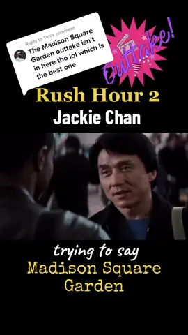 Replying to @Tim #rushhour2 #jackiechan #christuker #madisonsquaregarden #bloopers #outtakes #fyp #foryou #sallya68 