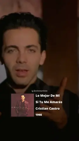 “Fecha de lanzamiento en 1997 no 1998”#cristian #cristiancastro #lomejordemi #cristiancastropop #cristiancastrooficial #cristiancastrojoven #cristiancastrofans #situmeamaras 