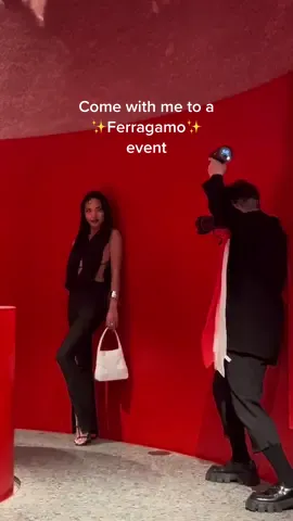 Come with me to the @ferragamo x @thewebster event ❤️🖤 