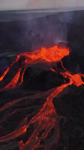 Magma Pool 🌋 @_adamdesjardins   #theuavnetwork #uav #drone #fyp #trending #iceland #europe #volcano #lava #nature #cinematic #gopro #dji 