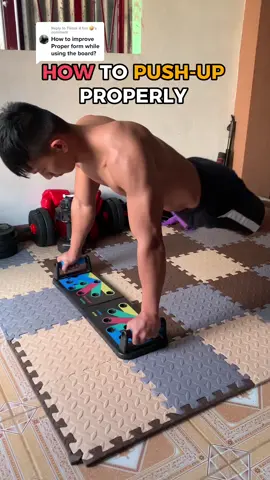 Replying to @Tiktok 4 fun 🤪 hope this helps! ❤️ #pushupboard #homeworkout #properpushup 