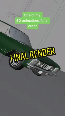 3D-animation breakdown and final render #3d #3danimation #blender3d #3dbreakdown #behindthescenes #3dtutorial #3dartist #carsoftiktok 
