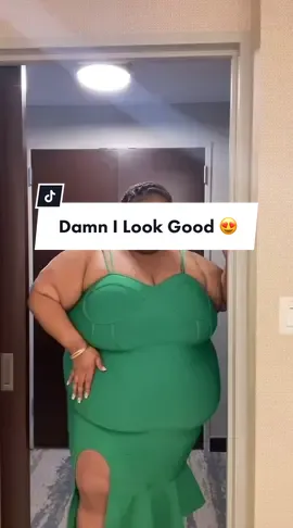 This dress look good cause I’m in it 😌#plussize #plussizebeauty #plussizeootd #plussizefashion #plussizeootd #plussizeweddingguest #plussizeweddingguestoutfit #weddingguest #weddingguestdress #rebdolls #confidence #damnilookgood