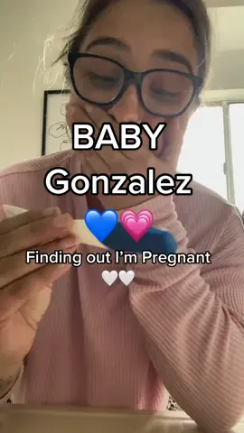What ya’ll been waiting for 🥹💙💗 husband’s reaction coming soon 🤍#thankyougod#baby2023#pregnant#newparents#momma2023#momtalk#couplevideos