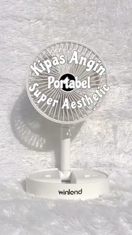 Kipas angin portabel super aesthetic🤍✨ #kipasanginlipat #kipasportable #fypシ #JurusJituGlowing #fypgakni #fyp #viral 