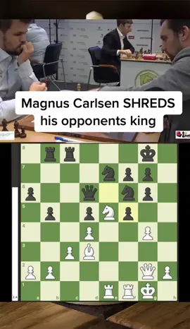 Magnus Carlsen SHREDS his opponents king. #chess #checkmate #chesstok #ajedrez #chesstiktok 