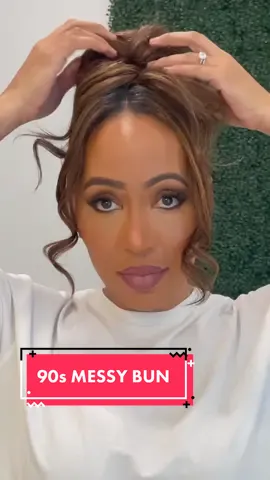 It’s giving 90s prom Faith Evans Pamela Anderson and I’m here for all of it! #blackgirlmagic #blackgirltiktok #blackgirlhair #blackgirlhairstyles #90s #90skids #90shairstyle #hair #updo #90supdo #messybun #messybuntutorial #pamelaanderson 