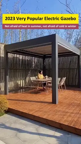 Do you like our gazebo?You can follow me to learn more about outdoor systems#retractable #patiocover #pergolas #roofing #shade #sunshade #pergoladesign #fy #fypシ #fyp #shade #building #catering #decor #tkasi 