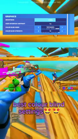 best colour blind settings 🤩  #fortniteclips #freebuild #fyppppppppppppppppppppppp #fypシ #viral #clips #fortnite #wonderfnt #viralvideo #bestcomunity #fyp #4k 