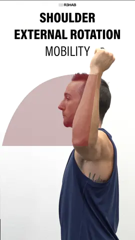 Here are 3 exercises that can be used to improve shoulder external rotation range motion and strength. #rehab #physicaltherapy #shoulderpain #externalrotation #rotatorcuff