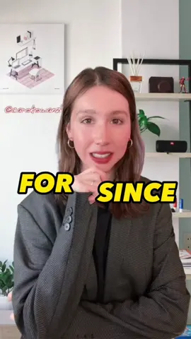 For vs since! Learn how to uae them! #english #ingles #inglesonline 