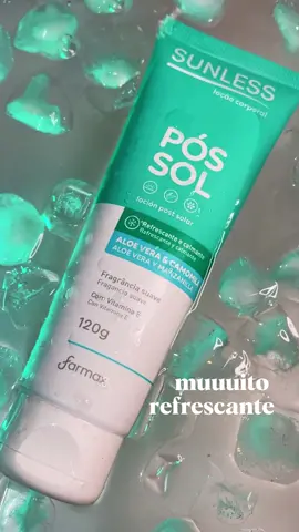 Deu uma exagerada no sol no fim de semana? Deixa com pós-sol Sunless, que a suuuuuper refrescância dele dá conta do recado! 😜🍃  #possol  #temsunless #aloevera  #camomila#fimdesemana #aloevera