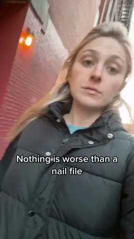 I turn into a squirming child when they whip out a nail file #nails #nailsalon #nailfile 