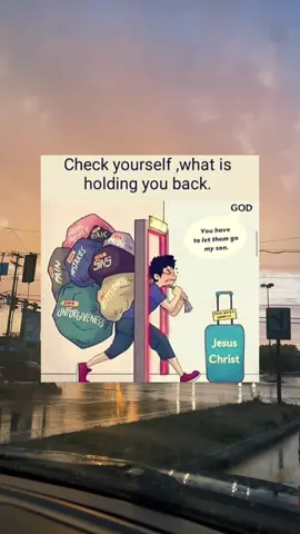Drop whatever is holding you back and commit your life fully to God. #fyp #christian #jesus #followgod #faith #illustration #viral 