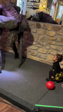 Real life Sully and boo. “Evona and The Dinosaur” #spiritwalker #ghoul #cute #fyp 