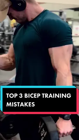 Avoid these mistakes if you want larger biceps #fitnesstips #bicepsworkout #fitgoals #GymTok #workoutplan #fyp #bodybuilding 