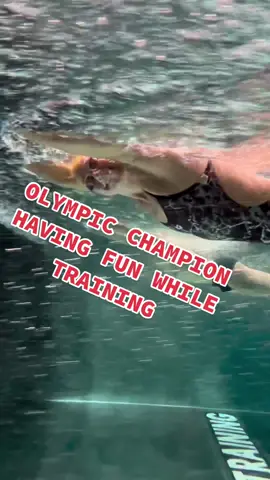 Female Olympic swimmer having fun training in the flume😉🏊 #swimming #training #flume #olympics #fun  📹 sarahsjostrom 