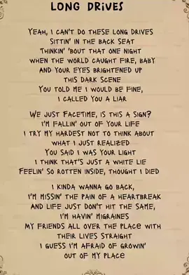 #longdrives #song #lyrics #boywithuke 